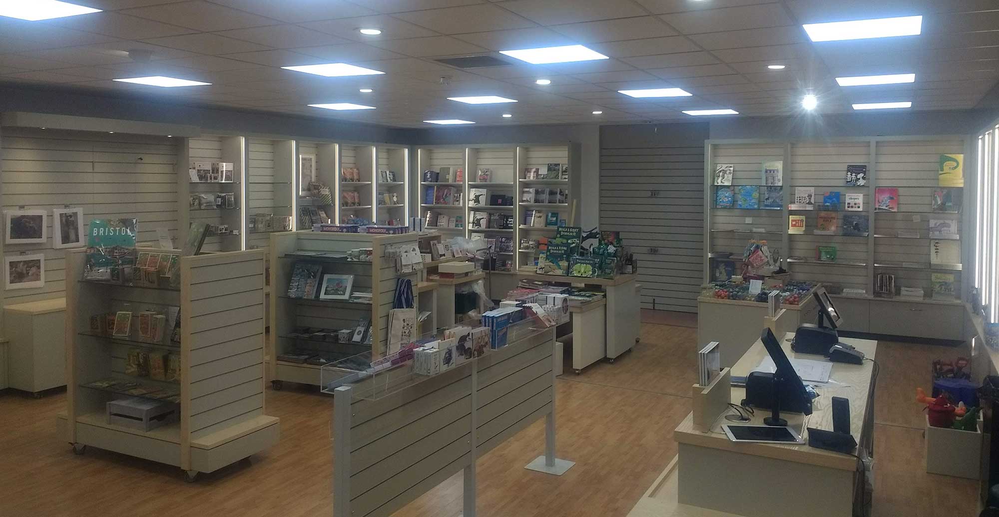 Photo of newly refit shop at Bristol Museum & Art Gallery